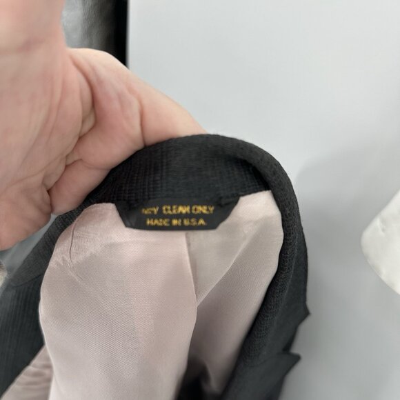 vintage 80s PAGANO WEST jacket blazer sport coat western cowboy arrow black 46R - Picture 9 of 9